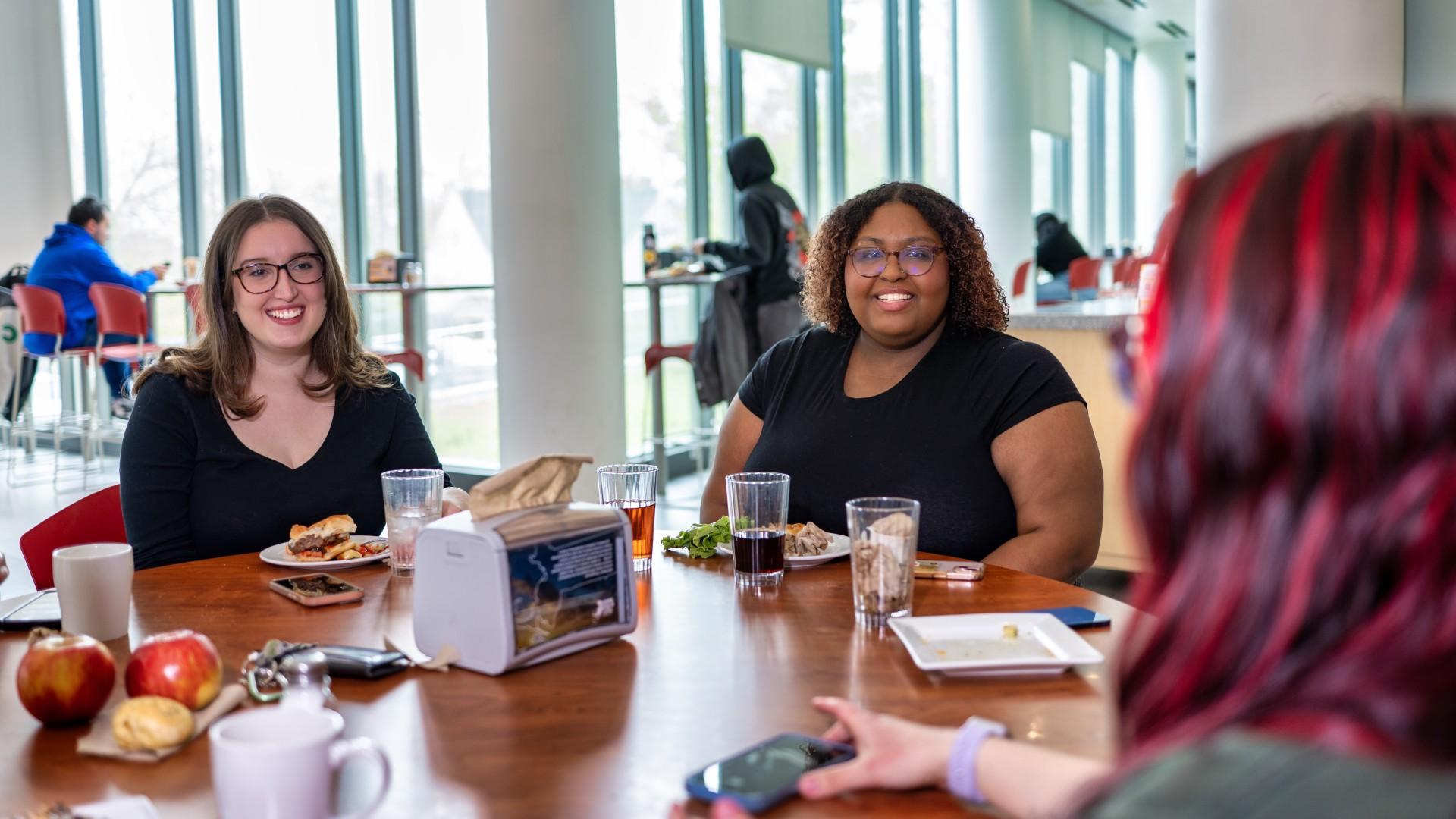 Students eating